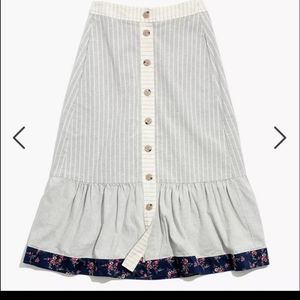 Madewell x The New Denim Project Patchwork Skirt Size 6